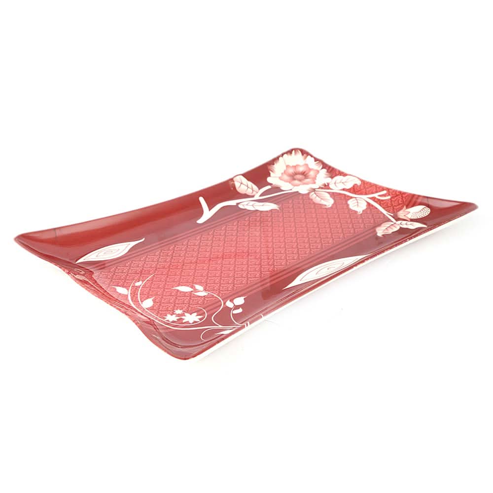 Melamine Emboss Tray - Maroon, Home & Lifestyle, Serving And Dining, Chase Value, Chase Value