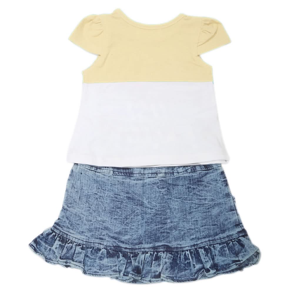 Girls Skirt Suits 114 SML - Yellow, Kids, Girls Sets And Suits, Chase Value, Chase Value