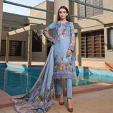 Zobia Noor Embroidered Digital Lawn 3 Piece Un-Stitched Suit - 009, Women, 3Pcs Shalwar Suit, Salam's Textiles, Chase Value