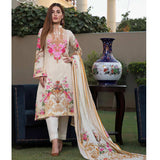 Zobia Noor Embroidered Digital Lawn 3 Piece Un-Stitched Suit - 011, Women, 3Pcs Shalwar Suit, Salam's Textiles, Chase Value