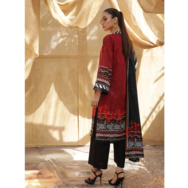 Sahil Printed Lawn 3 Piece Un-Stitched Suit Vol 04 - ZS 02, Women, 3Pcs Shalwar Suit, ZS Textiles, Chase Value