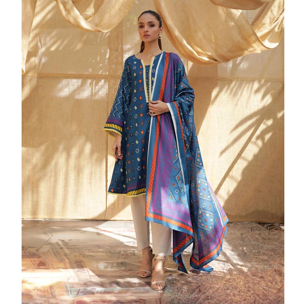 Sahil Printed Lawn 3 Piece Un-Stitched Suit Vol 04 - ZS 04, Women, 3Pcs Shalwar Suit, ZS Textiles, Chase Value
