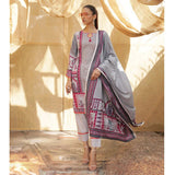 Sahil Printed Lawn 3 Piece Un-Stitched Suit Vol 04 - ZS 08, Women, 3Pcs Shalwar Suit, ZS Textiles, Chase Value