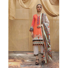 Sahil Printed Lawn 3 Piece Un-Stitched Suit Vol 04 - ZS 09, Women, 3Pcs Shalwar Suit, ZS Textiles, Chase Value