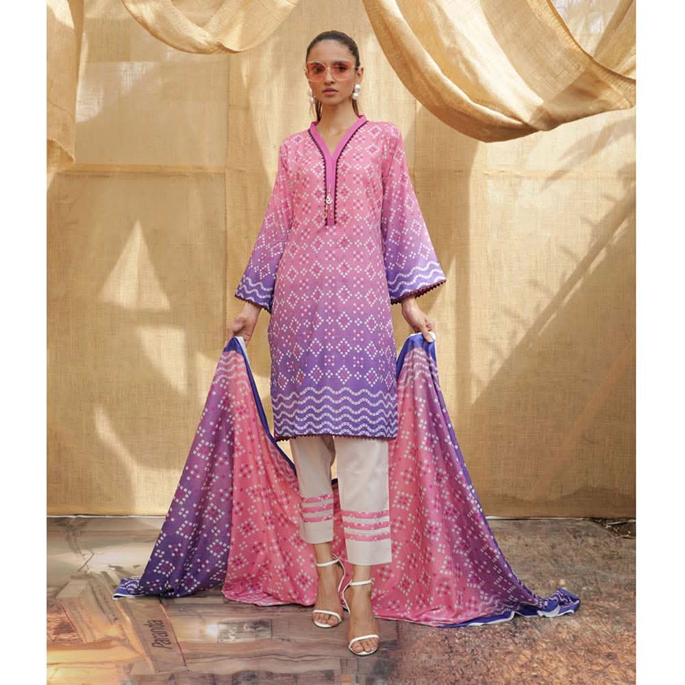 Sahil Printed Lawn 3 Piece Un-Stitched Suit Vol 04 - ZS 10, Women, 3Pcs Shalwar Suit, ZS Textiles, Chase Value