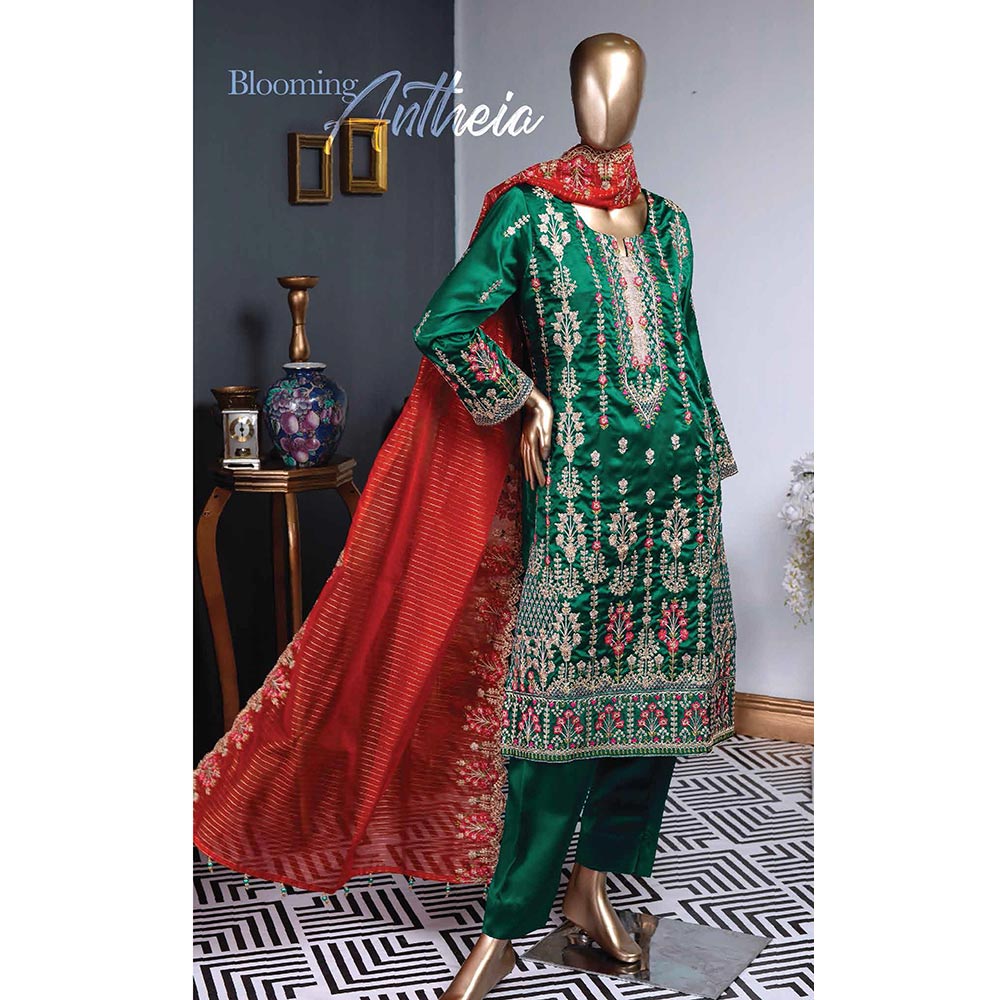 Zoya Embroidered Silk 3 Piece Un-Stitched Suit - 2, Women, 3Pcs Shalwar Suit, Rivaaj, Chase Value