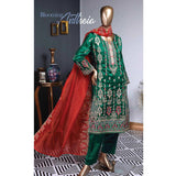 Zoya Embroidered Silk 3 Piece Un-Stitched Suit - 2, Women, 3Pcs Shalwar Suit, Rivaaj, Chase Value