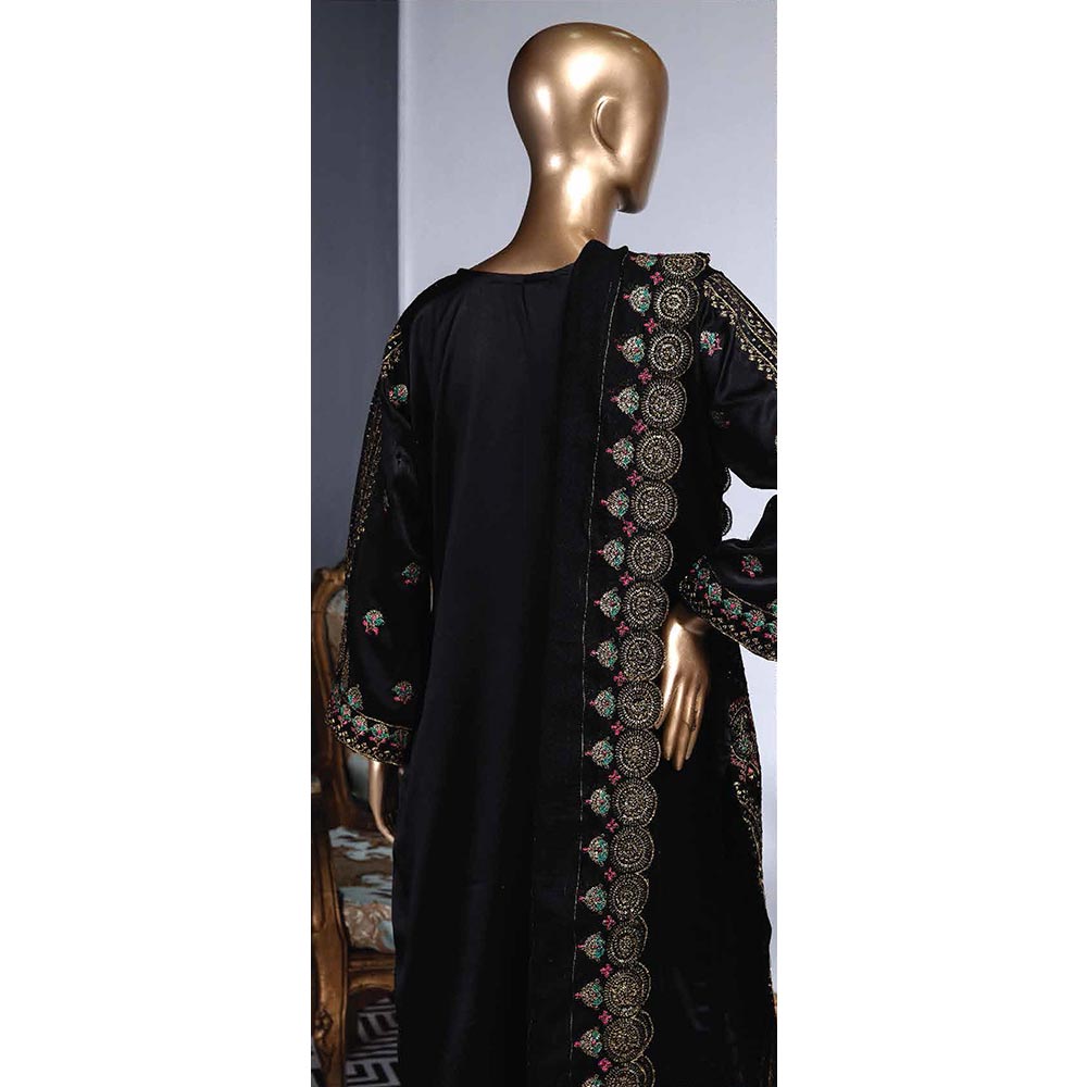 Zoya Embroidered Silk 3 Piece Un-Stitched Suit - 3, Women, 3Pcs Shalwar Suit, Rivaaj, Chase Value